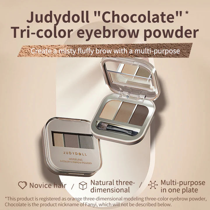 JUDYDOLL MODELING 3-COLOR EYEBROW POWDER