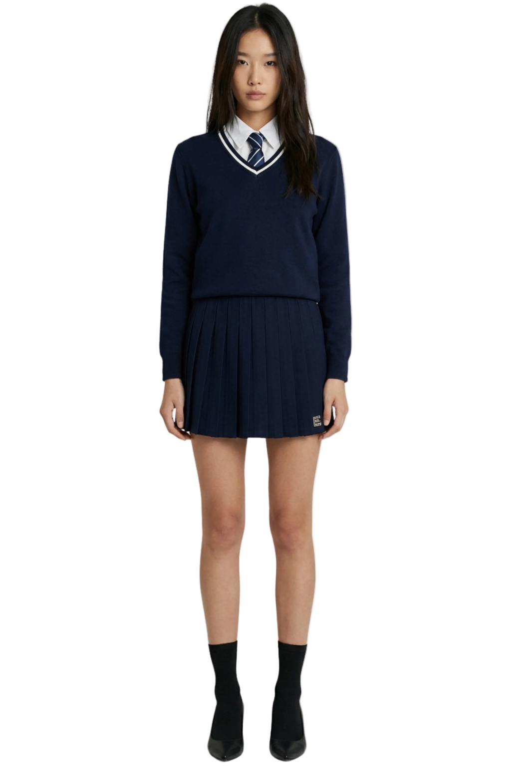 THE CLASSIC V-NECK SWEATER NAVY