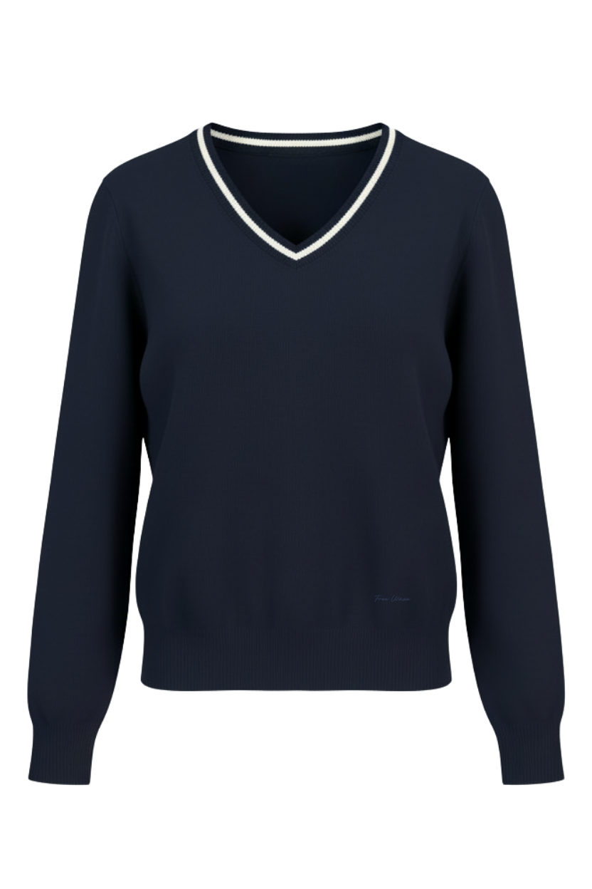THE CLASSIC V-NECK SWEATER NAVY