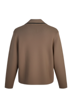 THE CLASSIC TRIM CARDIGAN WARM TAUPE