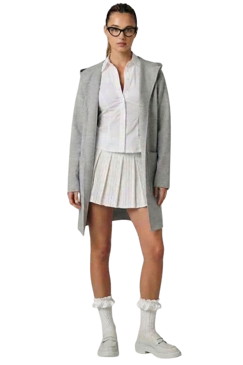 THE ARCHIVE CARDIGAN LIGHT GREY