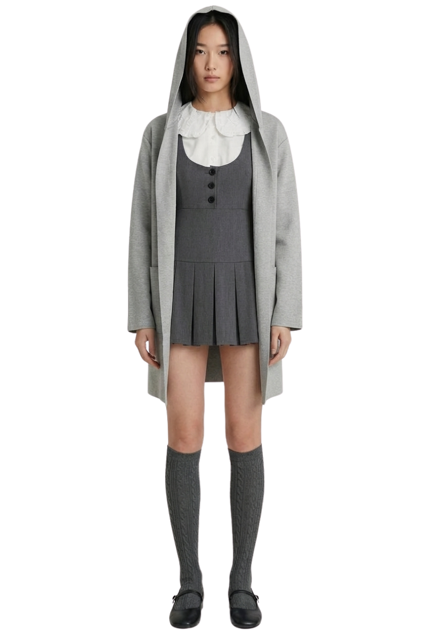 THE ARCHIVE CARDIGAN LIGHT GREY