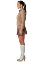 THE CLASSIC V-NECK SWEATER OATS LATTE