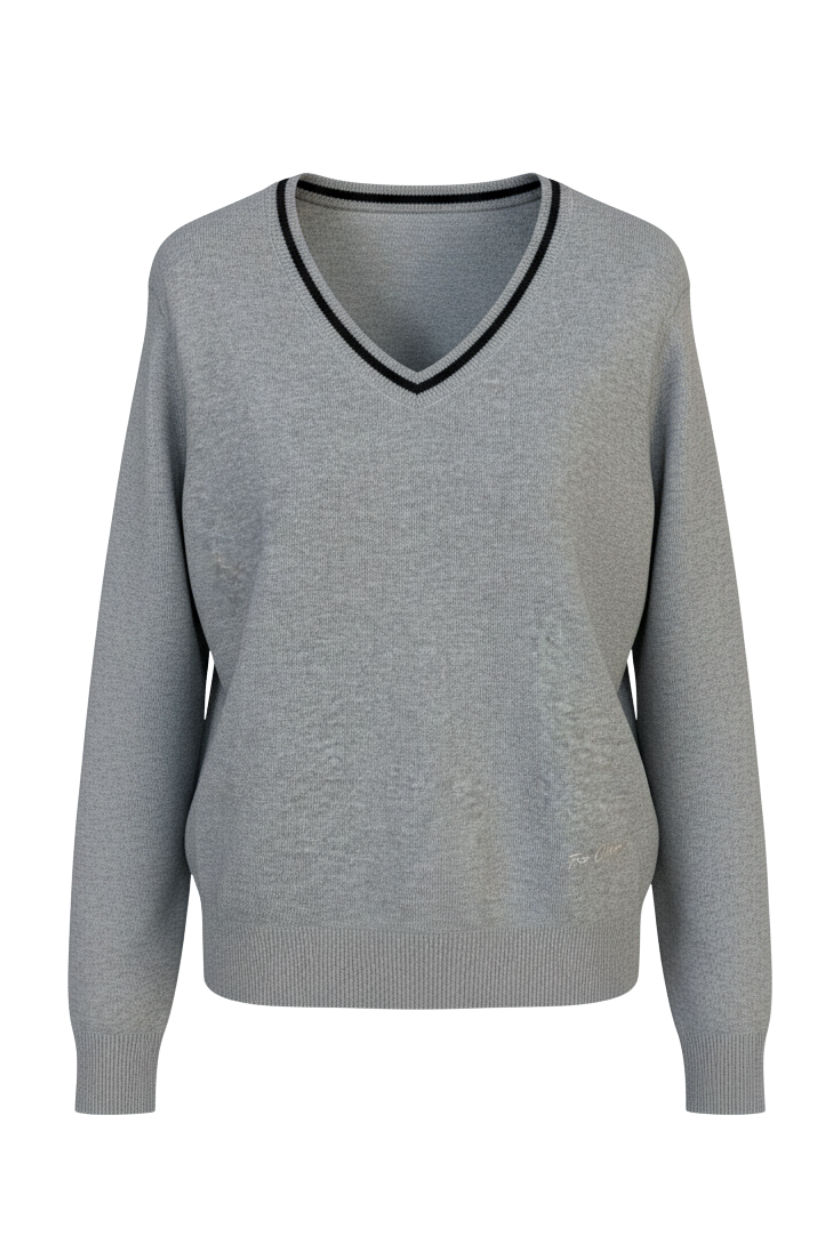 THE CLASSIC V-NECK SWEATER MEDIUM GREY