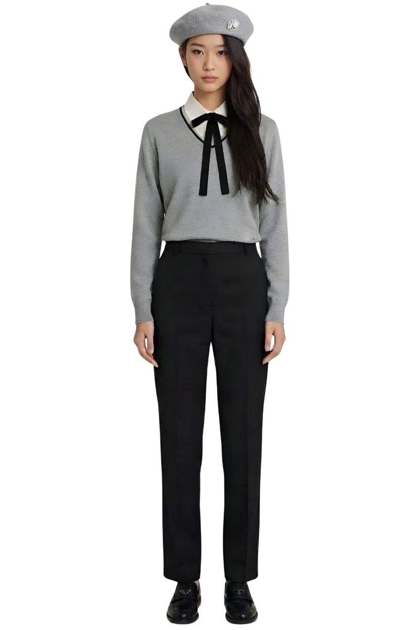 THE CLASSIC V-NECK SWEATER MEDIUM GREY