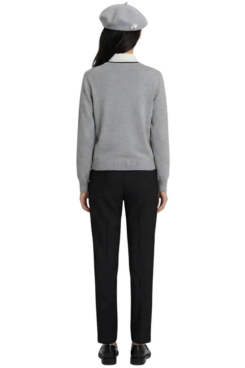 THE CLASSIC V-NECK SWEATER MEDIUM GREY