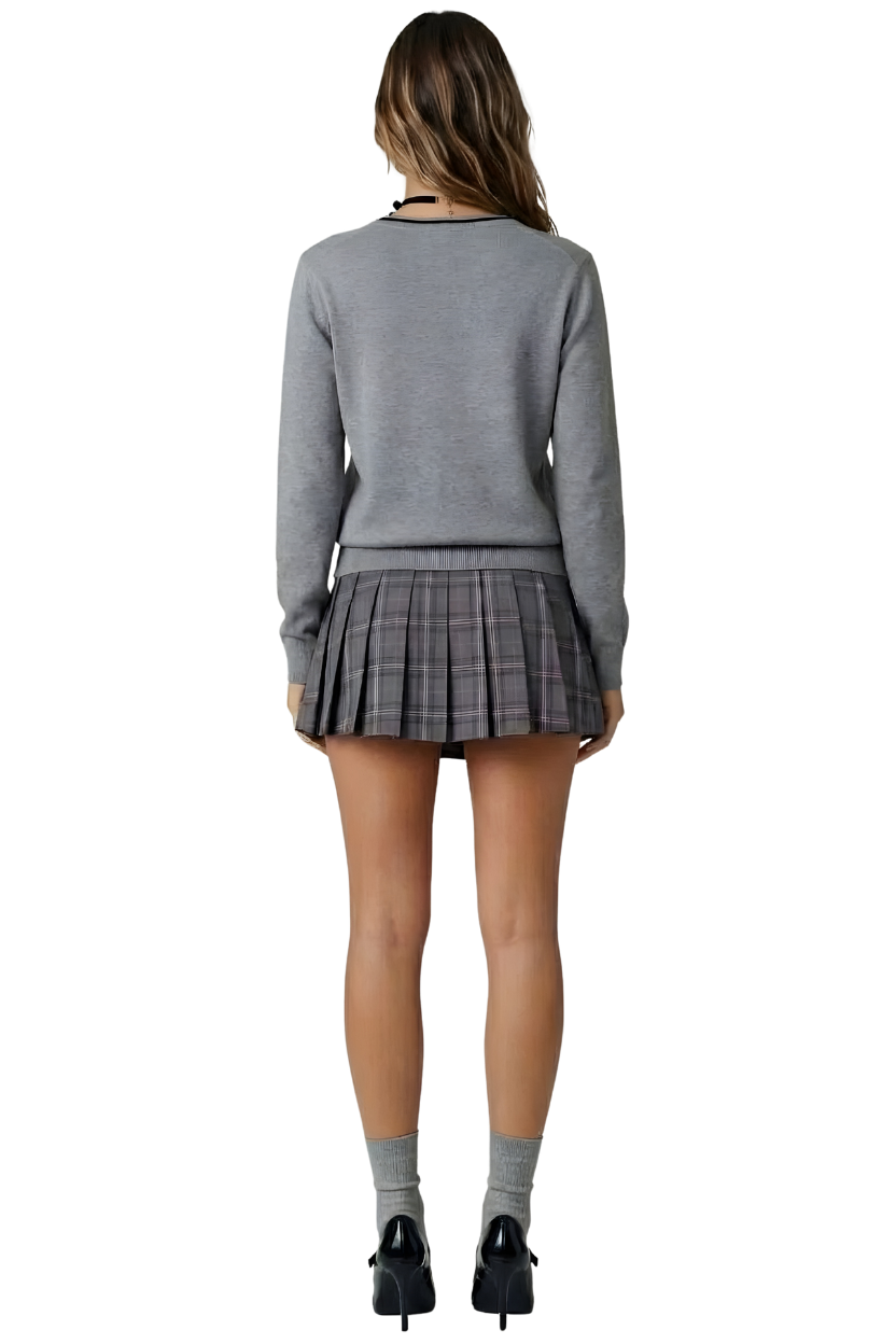 THE CLASSIC V-NECK SWEATER MEDIUM GREY