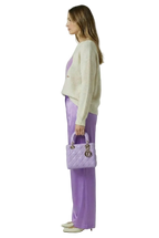 THE HEARTBEAT SWEATER CREAM/ LAVENDER HAZE