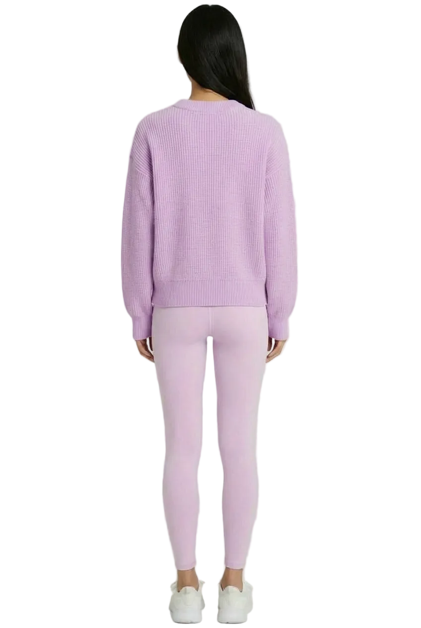THE HEARTBEAT SWEATER LAVENDER HAZE/ CREAM
