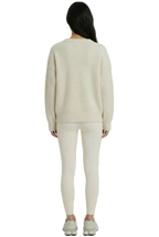 THE HEARTBEAT SWEATER CREAM/ LAVENDER HAZE