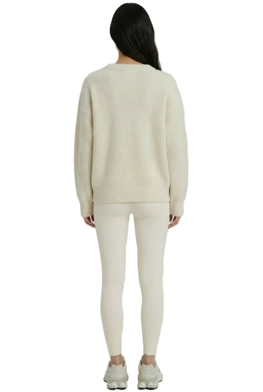 THE HEARTBEAT SWEATER CREAM/ LAVENDER HAZE