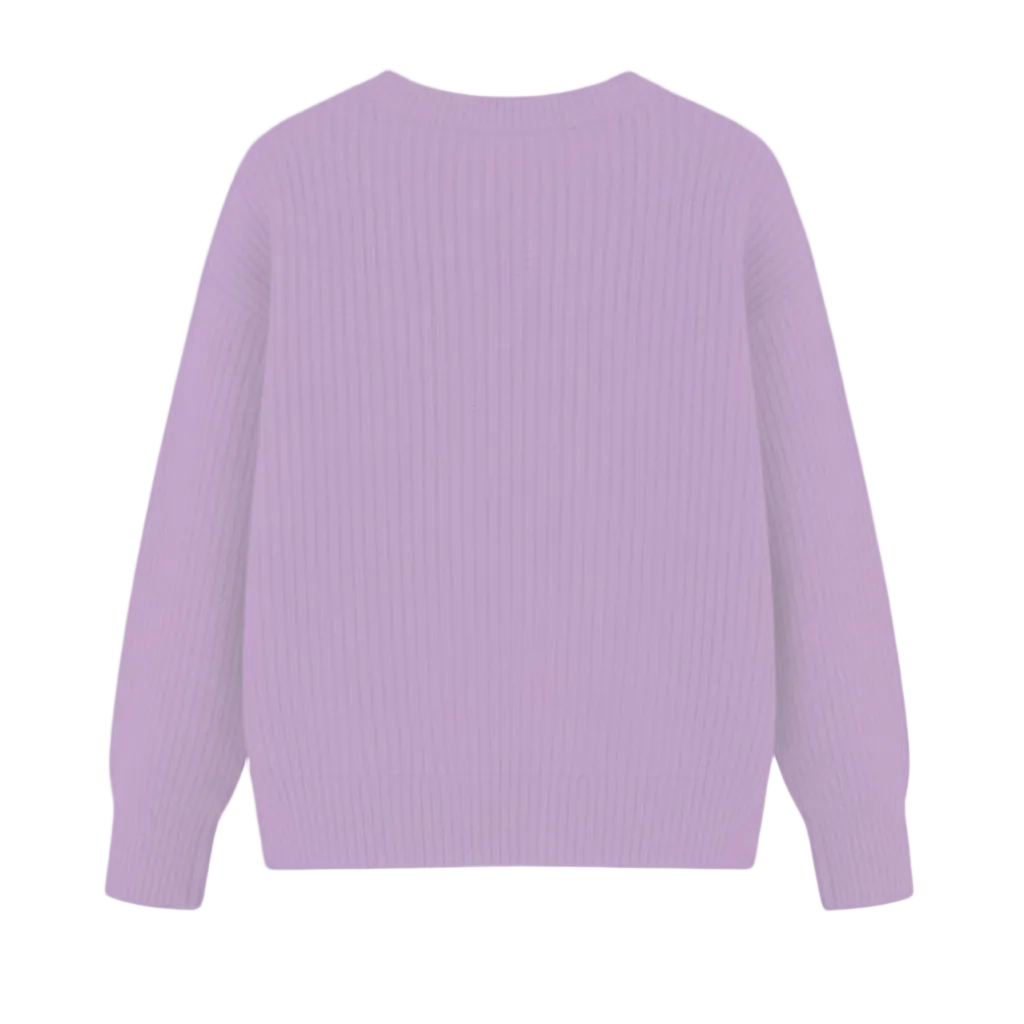 THE HEARTBEAT SWEATER LAVENDER HAZE/ CREAM
