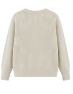 THE HEARTBEAT SWEATER CREAM/ LAVENDER HAZE